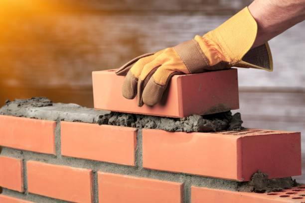 Bricklayer cement masonry build layer house worker